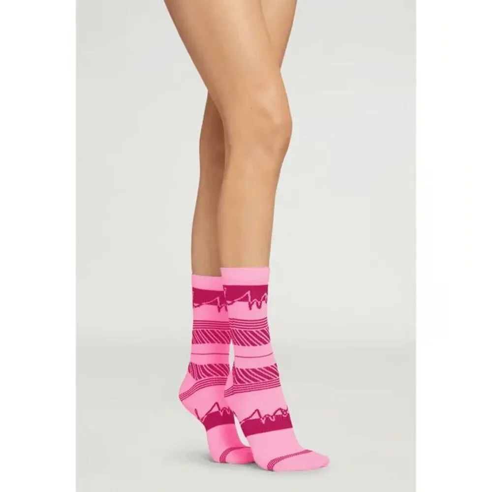 NWT Wolford Paige Socks Pink S 2 Pairs set